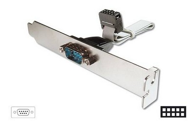 CAVO CON STAFFA METALLICA INT/EST SERIALE RS232 (AK575)