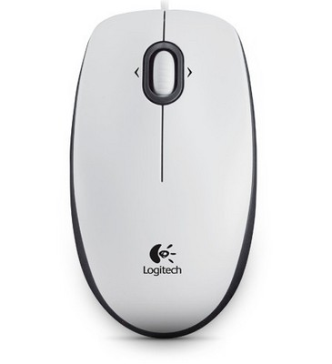 MOUSE OTTICO B100W BIANCO USB (910-003360)