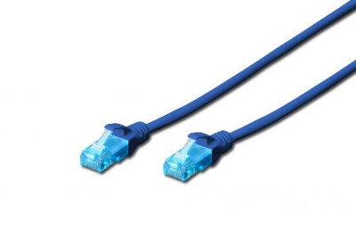 CAVO DI RETE DRITTO NON SCHERMATO CAT.5E 2 MT BLU