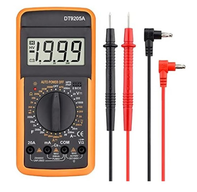 MULTIMETRO DIGITALE TESTER CON DISPLAY A LED PROFESSIONALE (DT9205A)
