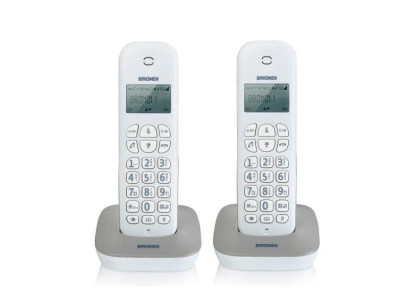 TELEFONO CORDLESS GALA TWIN BIANCO/GRIGIO