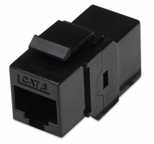 FRUTTO KEYSTONE JACK RJ45 UTP CAT.6 NERO (NW-KU6I-BK)