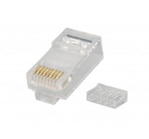 CONNETTORE PLUG RETE RJ45 8P CAT.6 UTP (CONF. 100PZ) (CV-LAN-027A)