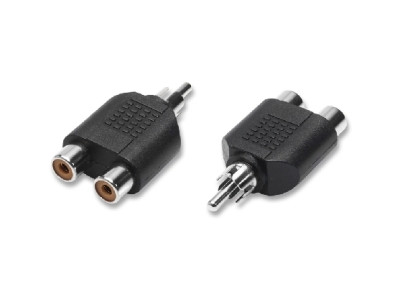 ADATTATORE SDOPPIATORE 1 RCA MASCHIO / 2 RCA FEMMINA (3/11)