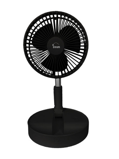 VENTILATORE PORTATILE E-DREAM NERO (FAN 01)