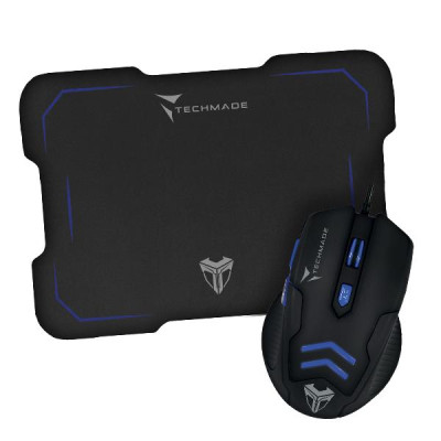 MOUSE + MOUSE PAD GAMING TM-M016-BL BLU
