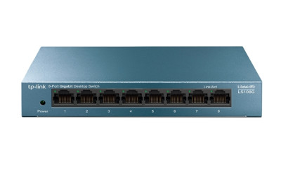SWITCH RETE 8 PORTE 10/100/1000 LS108G