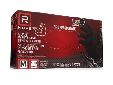 GUANTI IN NITRILE USO MEDICO SENZA POLVERE - 1CONF. DA 100PZ - TAGLIA M - 6GR. DA LAVORO