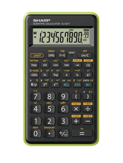 CALCOLATRICE SCIENTIFICA 131 FUNZIONI (SH-EL501TBGR) VERDE