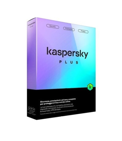 SOFTWARE BOX PLUS ANTIVIRUS FIREWALL 1 ANNO 3 DISPOSITIVI (KL1042T5CFS-ENV)
