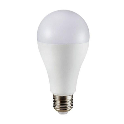 LAMPADINA A LED TERMOPLASTICO 17W E27 A65 200GR. IP20 2700K BIANCO CALDO (214456)