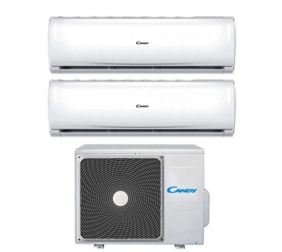 CLIMATIZZATORE CY-2T14OUT DUAL SPLIT - PURA WIFI - 2 UNITA' INTERNE + 1 ESTERNA - 9000 BTU - A++/A+