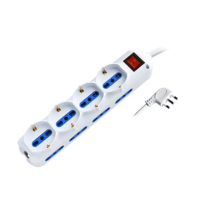 MULTIPRESA 12 POSTI BIPASSO + BIPASSO/SCHUKO SPINA16A + INTERR. (PEM2514-W)