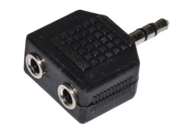 ADATTATORE AUDIO STEREO 3,5 MM MASCHIO - 2 X 3,5 MM FEMMINA (LKADAT26)