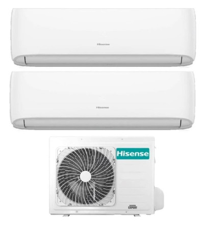 CLIMATIZZATORE DUAL SPLIT IQPLUS CJMR0901 - 2X UNITA' INTERNE + 1X ESTERNA - 9000BTU+9000BTU