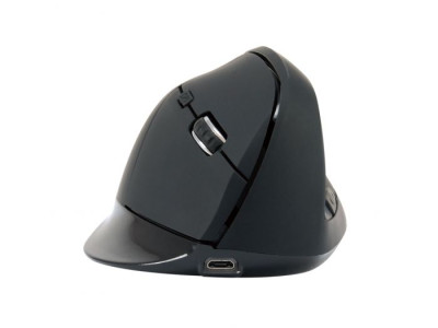 MOUSE BLUETOOTH LORCAN03B ERGONOMICO 6 PULSANTI RICARICABILE NERO