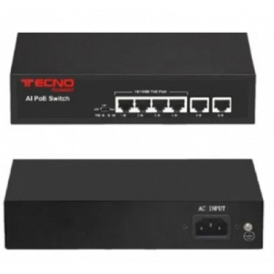 SWITCH RETE 4 PORTE 10/100 TC-P4EH2EH POE (24.710)