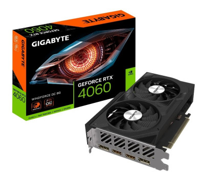 SCHEDA VIDEO GEFORCE RTX 4060 WINDFORCE OC 8 GB (GV-N4060WF2OC-8GD)