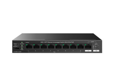 SWITCH RETE 10 PORTE 10/100/1000 - 9P GE LAN +1P SFP - POE (TEG1110PF-8-120W)