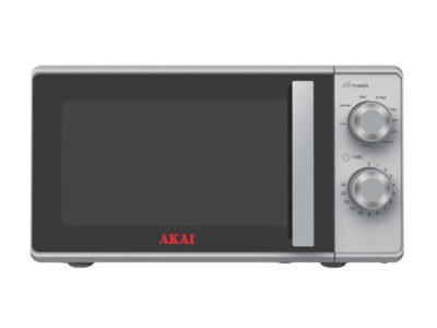 FORNO A MICROONDE CON GRILL AKMW204SL - 20 LITRI 700 WATT - SILVER