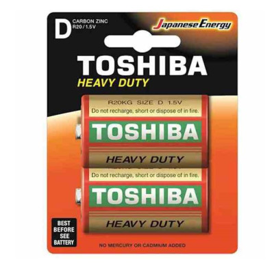 BATTERIE ZINCO HEAVY DUTY R20 D 1.5V 2PZ