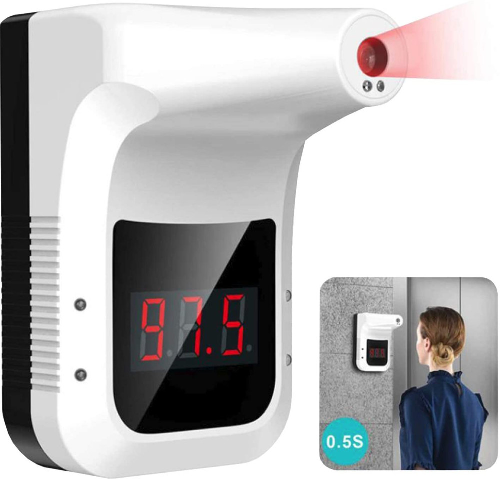 TERMOMETRO TERMOSCANNER INFRAROSSI A CONTATORE A PARETE CON DISPLAY (GP100) - immagine 2