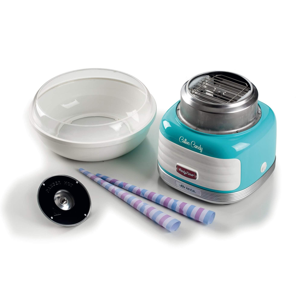 MACCHINA PER ZUCCHERO FILATO COTTON CANDY PARTY TIME AZZURRO (2973) - immagine 2