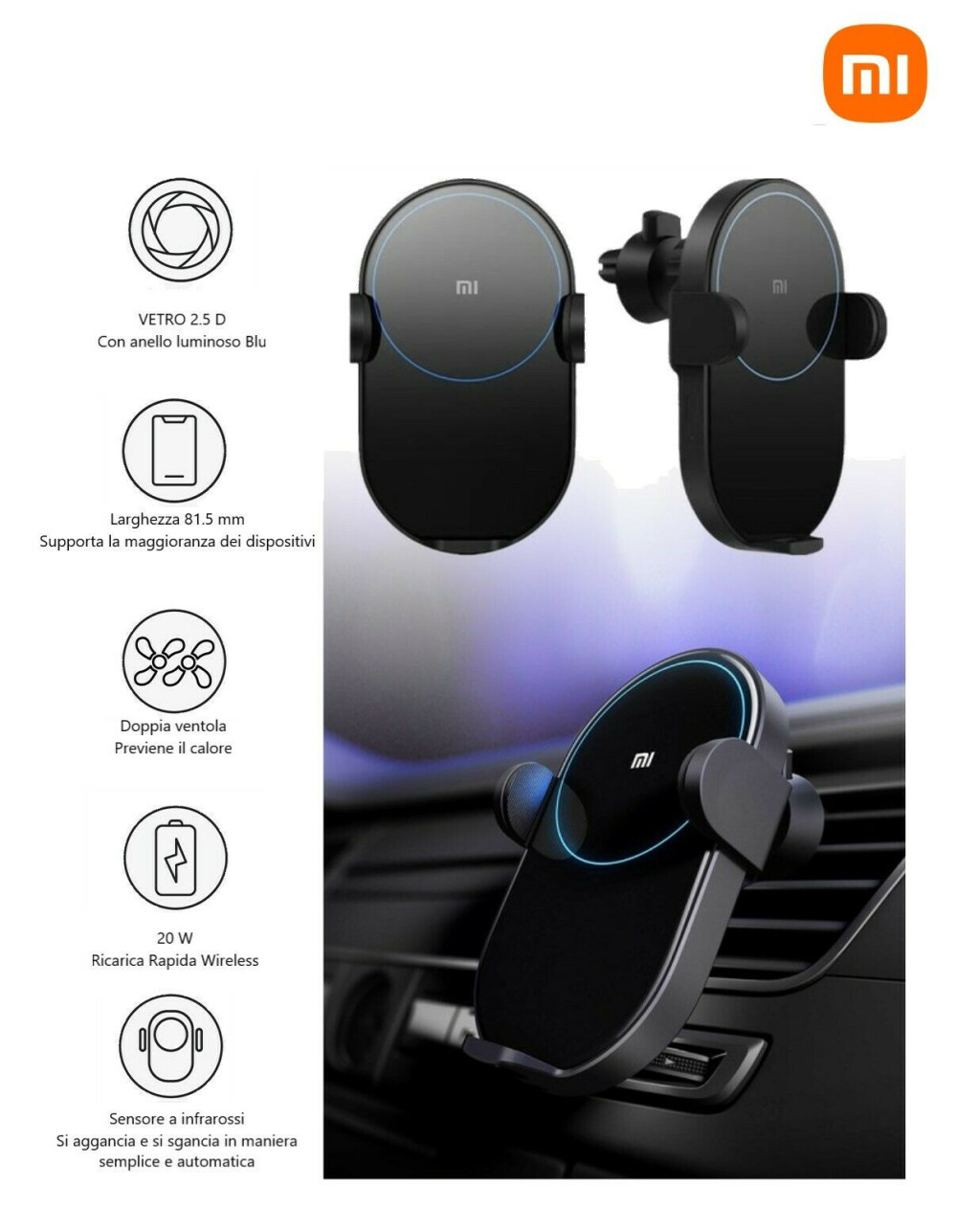 CARICATORE DA AUTO WIRELESS 20W (GDS4127GL) - immagine 2
