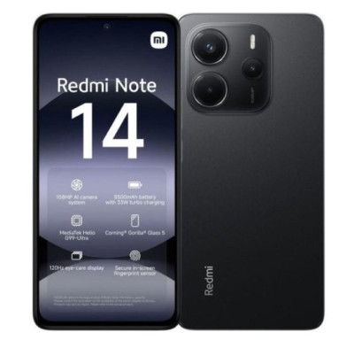 SMARTPHONE REDMI 14 6+128GB MIDNIGHT BLACK NERO 4G DUAL SIM