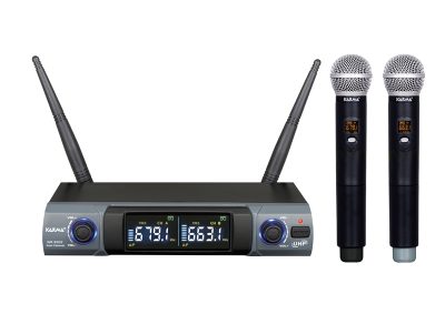 RADIOMICROFONO DOPPIO PALMARE UHF (SET 8302)