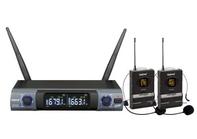 RADIOMICROFONO DOPPIO UHF AD ARCHETTO (SET 8302LAV)